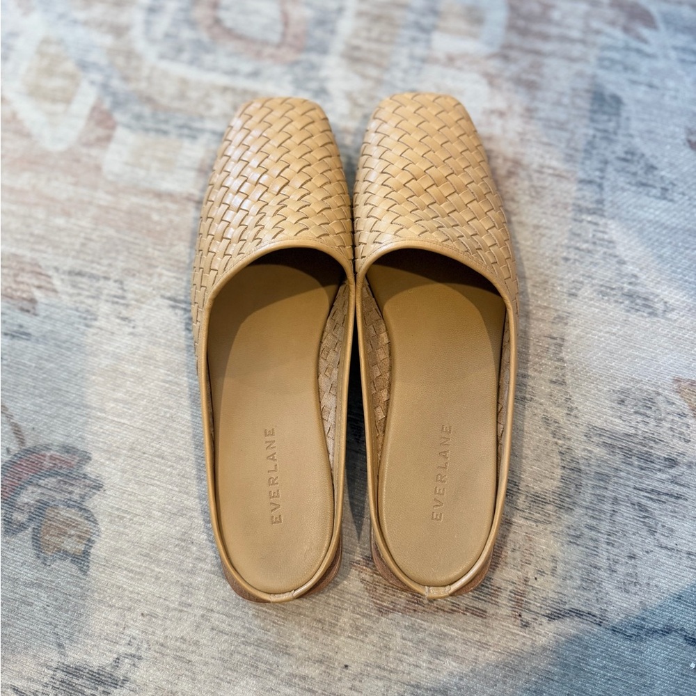 Everlane Woven Leather Mule in Tan - Picture 2 of 8